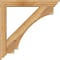 Ekena Millwork Imperial Traditional Rough Sawn Bracket w/ Offset Brace, Western Red Cedar, 6"W x 38"D x 38"H BKT0604X38X38IMP01RWR - alternate 4